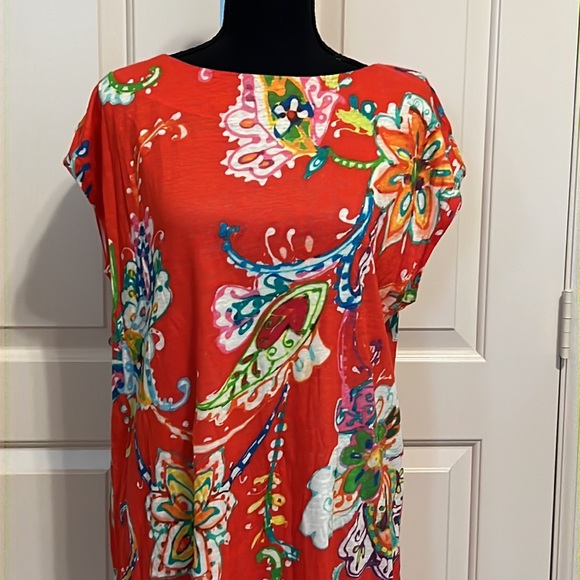 Lauren Ralph Lauren linen blend paisley floral dress - Picture 2 of 5